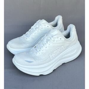 Hoka One One Bondi 9 Running Shoes White Men's Size 8 D US Size